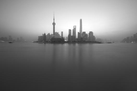 上海魔都的日出图片素材免费下载