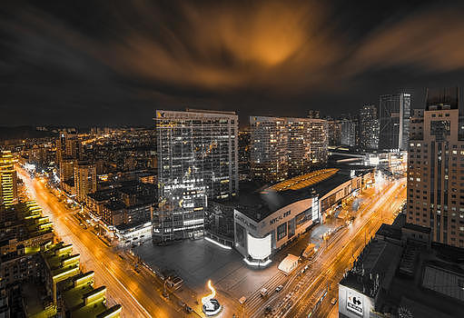 现代城市夜景图片素材免费下载