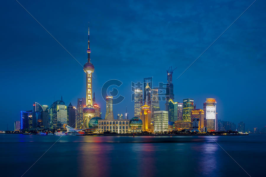 上海东方明珠夜景图片素材免费下载