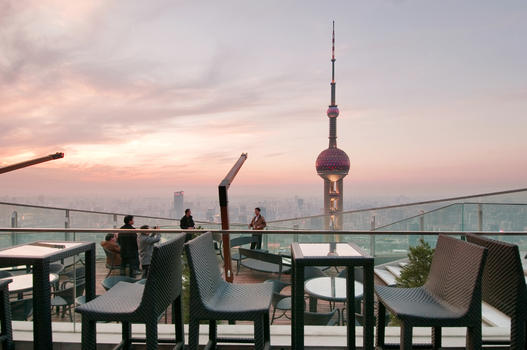 上海景观高空餐厅图片素材免费下载