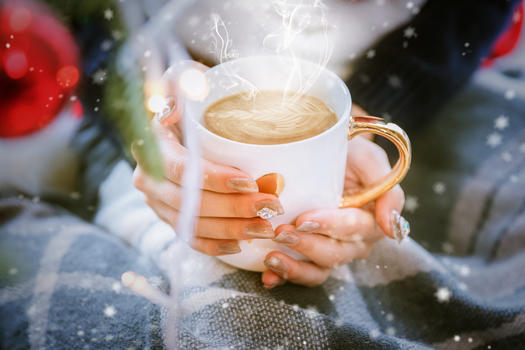 温暖冬季咖啡图片素材免费下载