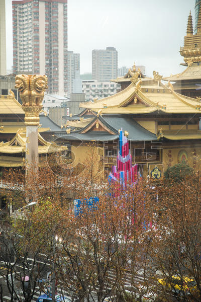 上海静安寺局部环境图片素材免费下载