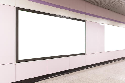 地铁商场空白灯箱广告位图片素材免费下载