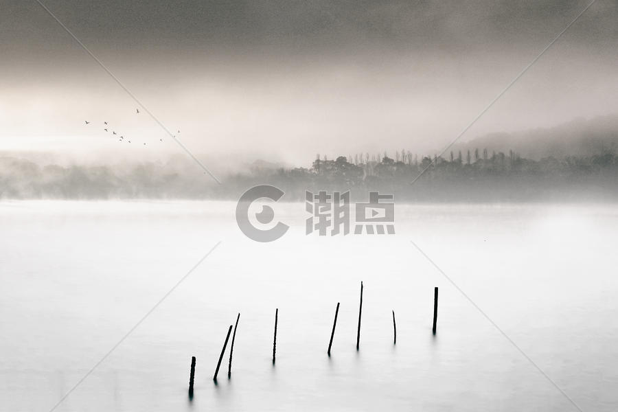 中国风韵味的水墨山水素材图片素材免费下载