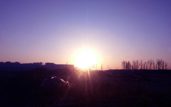 北京早晨的太阳图片素材免费下载