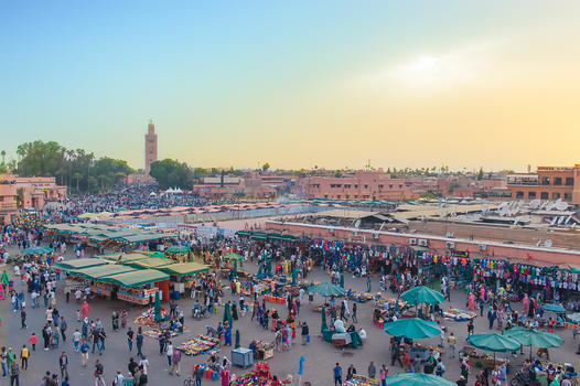 摩洛哥马拉喀什广场,图片素材免费下载