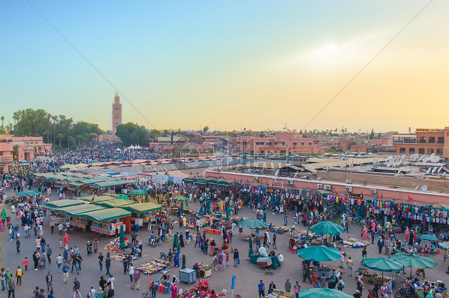 摩洛哥马拉喀什广场,图片素材免费下载