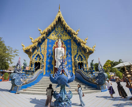 泰国清迈蓝庙图片素材免费下载