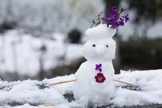 可爱的雪人图片素材免费下载
