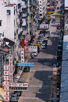 香港庙街街景图片素材免费下载