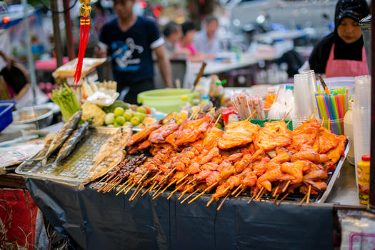 泰国美食烤肉图片素材免费下载