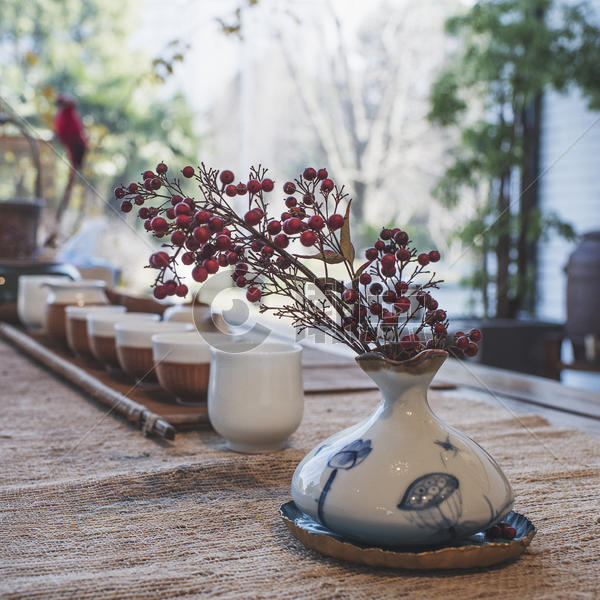 中式茶具装饰图片素材免费下载