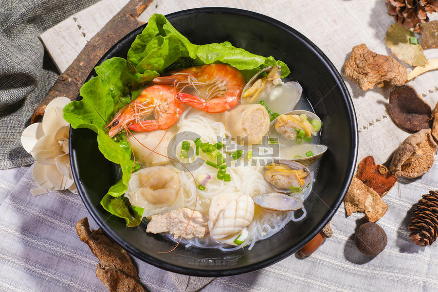海鲜汤粿条图片素材免费下载