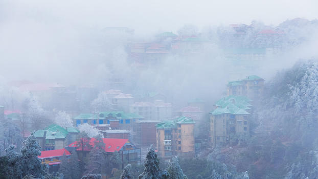庐山童话世界冰雪摄影图片图片素材免费下载