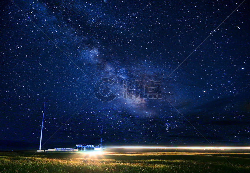青海银河夜空图片素材免费下载