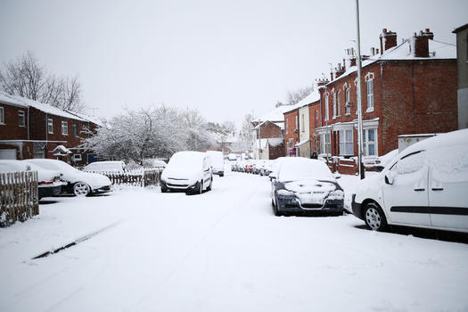 英国大不列颠街景雪景图片素材免费下载