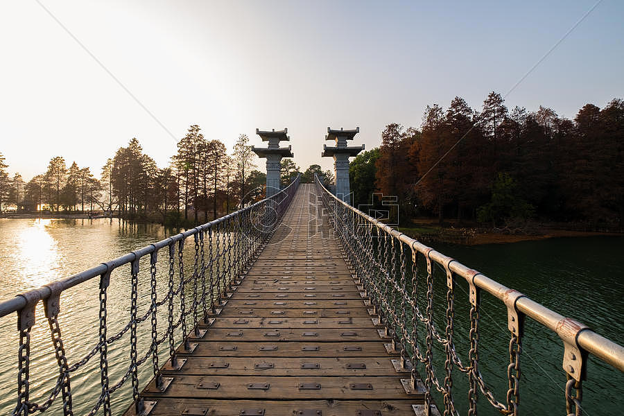 武汉东湖落雁岛景区风光图片素材免费下载
