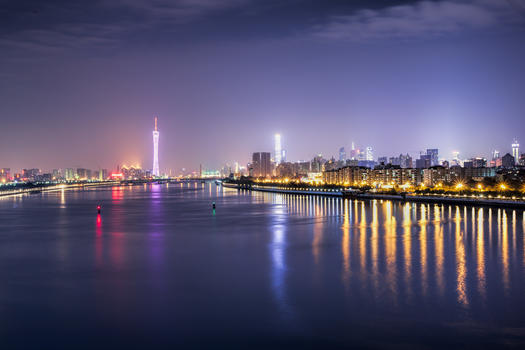 广州珠江夜景图片素材免费下载