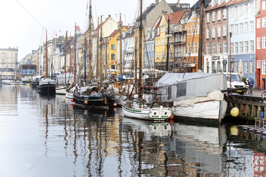丹麦哥本哈根新港图片素材免费下载
