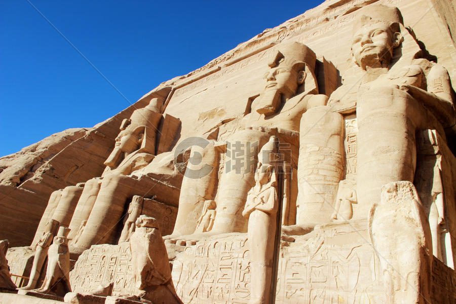 埃及的阿布辛贝神庙图片素材免费下载
