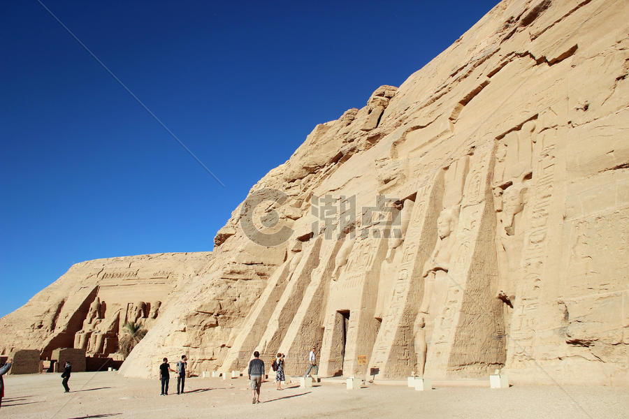 埃及的阿布辛贝神庙图片素材免费下载