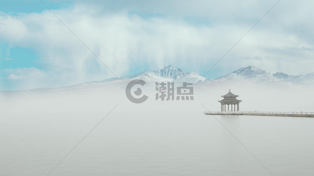 苏州金鸡湖美景图片素材免费下载