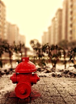 雪天里的消防栓图片素材免费下载