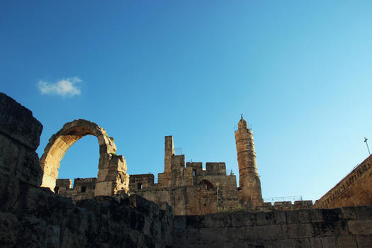 以色列耶路撒冷大卫城图片素材免费下载