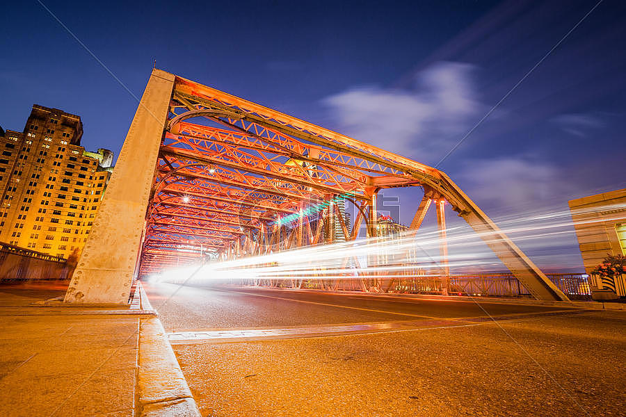 外白渡桥钢铁桥图片素材免费下载