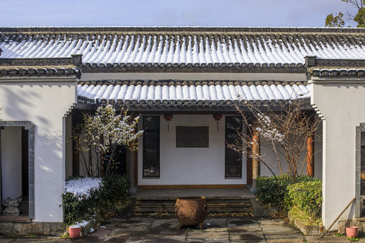 下雪中国元素古建筑图片素材免费下载