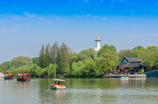 江苏扬州瘦西湖风光图片素材免费下载