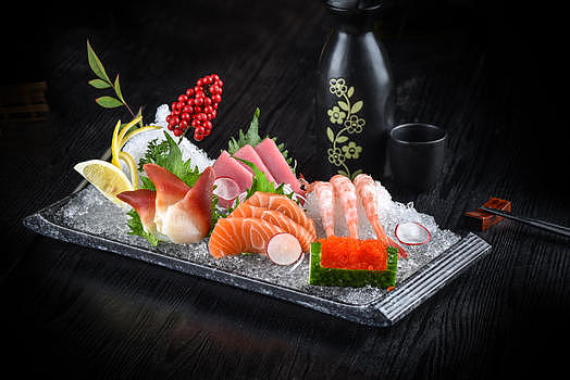 日式料理生鱼片图片素材免费下载
