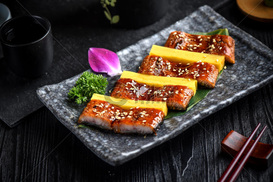 日式料理烤鳗鱼图片素材免费下载