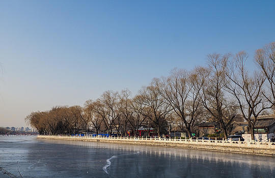 北京后海冰面图片素材免费下载
