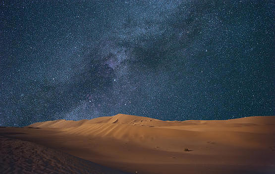 沙漠星空背景图片素材免费下载