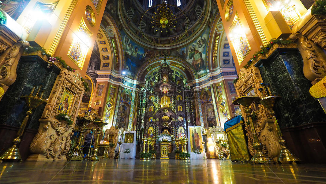 喀山大教堂内部图片素材免费下载