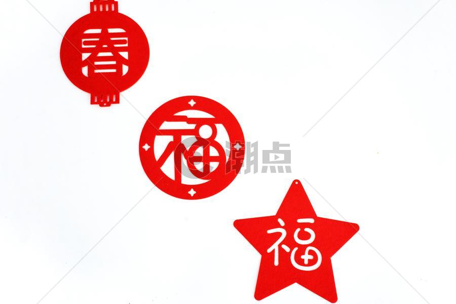 春节元宵节福剪纸窗花图片素材免费下载