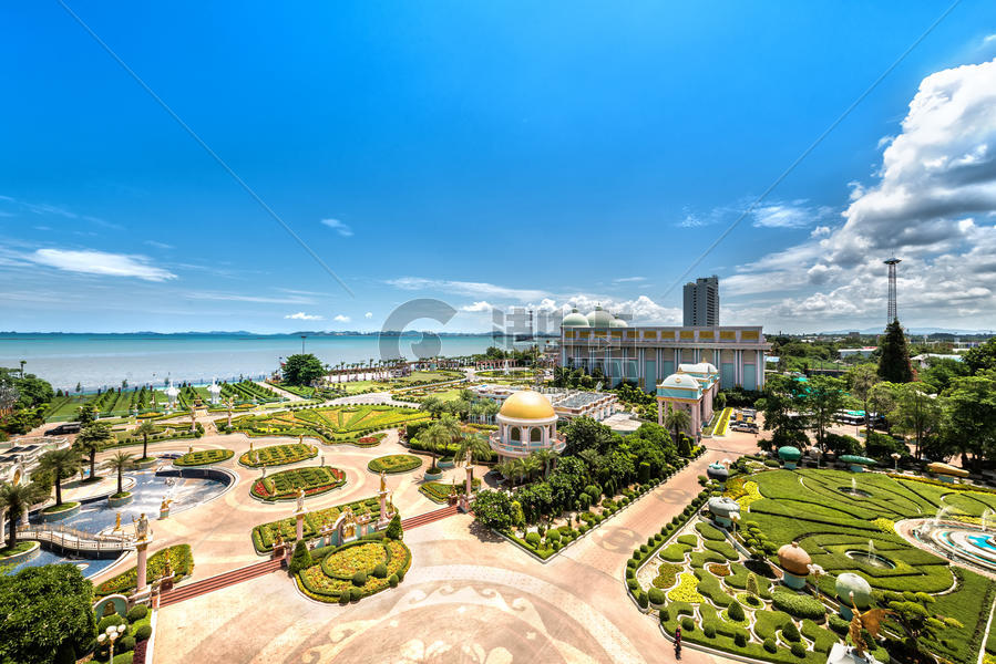 泰国海滨城市风光图片素材免费下载