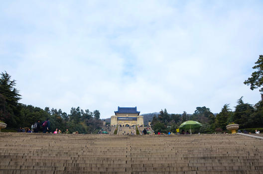 南京中山陵全景图片素材免费下载