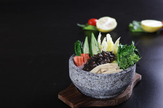 杂菜石锅煨海参图片素材免费下载