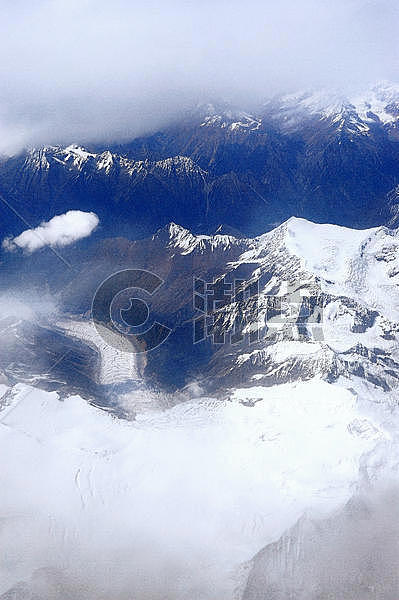 青藏高原冰川航拍图片素材免费下载