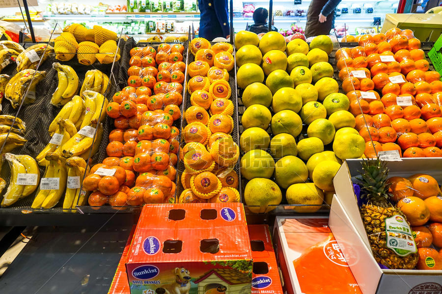 进口超市年货采购水果图片素材免费下载