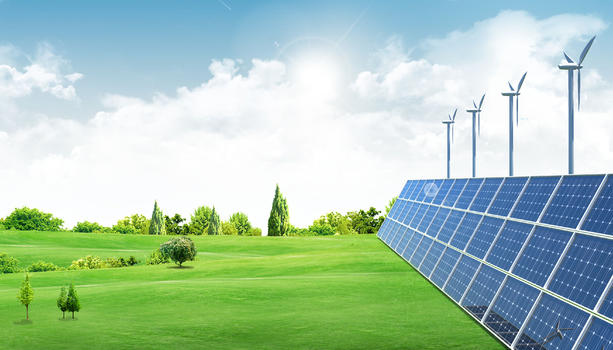 绿色能源太阳能发电图片素材免费下载