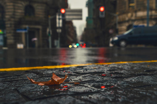 雨中城市图片素材免费下载