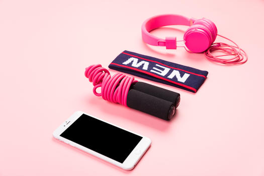 粉色女性运动健身背景图片素材免费下载