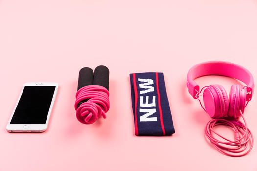 粉色女性运动健身背景图片素材免费下载