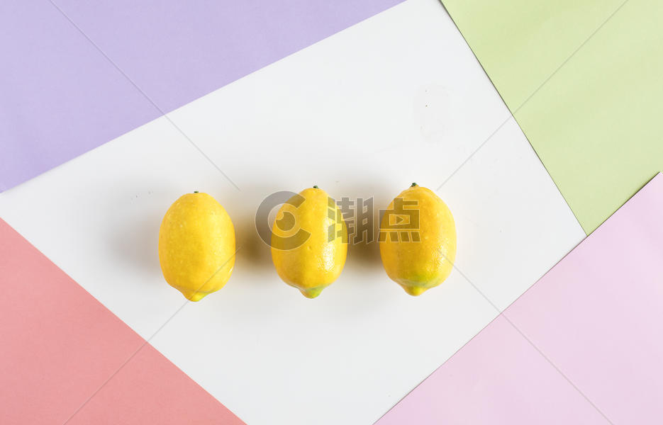 多彩水果柠檬图片素材免费下载