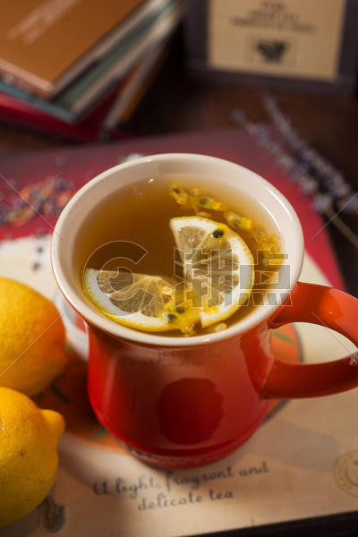 柠檬百香果茶图片素材免费下载
