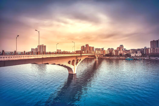 重庆合川大桥风光图片素材免费下载