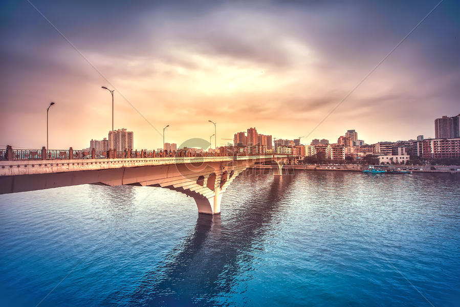重庆合川大桥风光图片素材免费下载